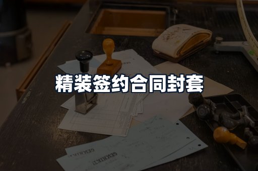 精装签约合同封套